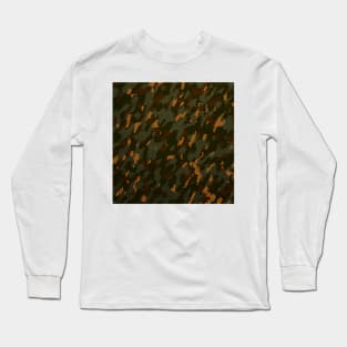 Camouflage - Olive and maroon Long Sleeve T-Shirt